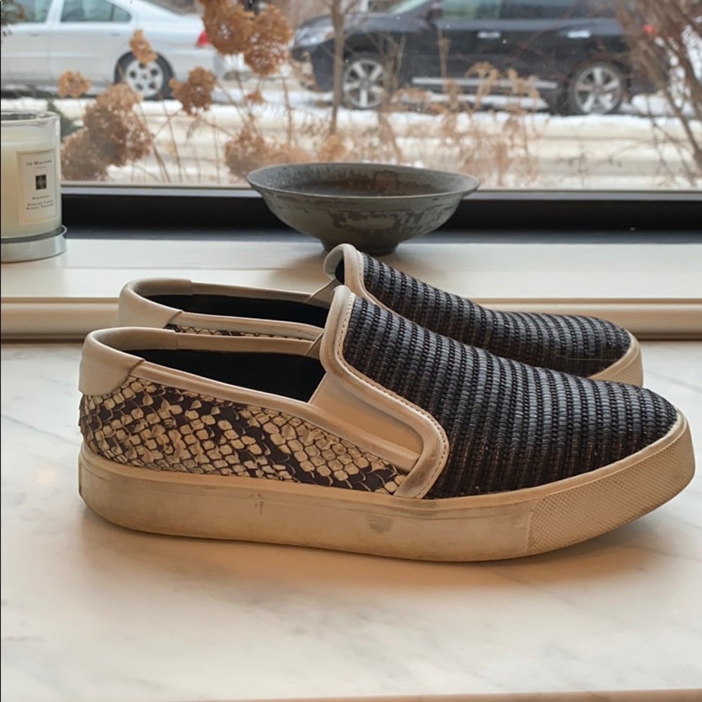Vince snakeskin sneakers size 7.5